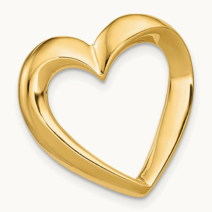 Heart Slide — 14K Yellow Gold
