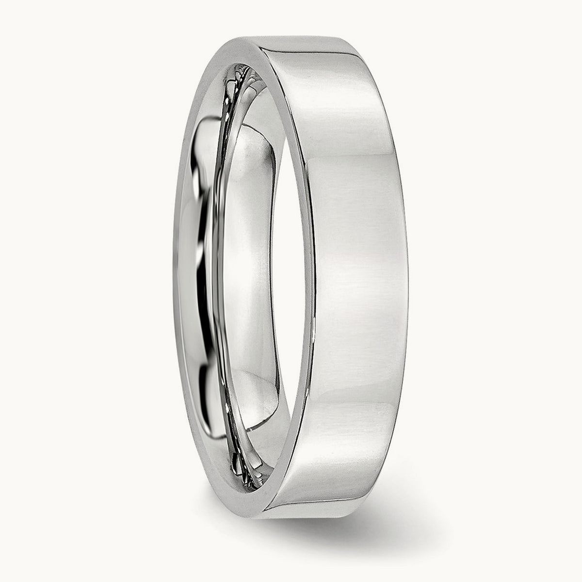 Cobalt Flat Polished Band — 5mm, 11