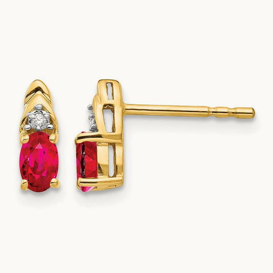 Ruby and Diamond Earrings — photo set