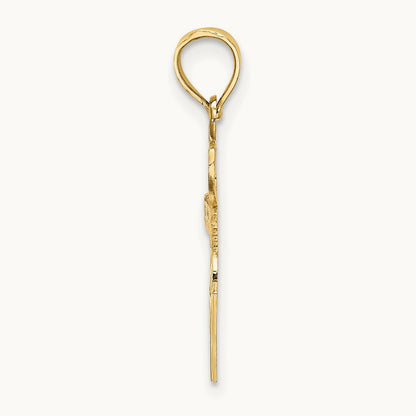 I HEART BASKETBALL Charm, 14K