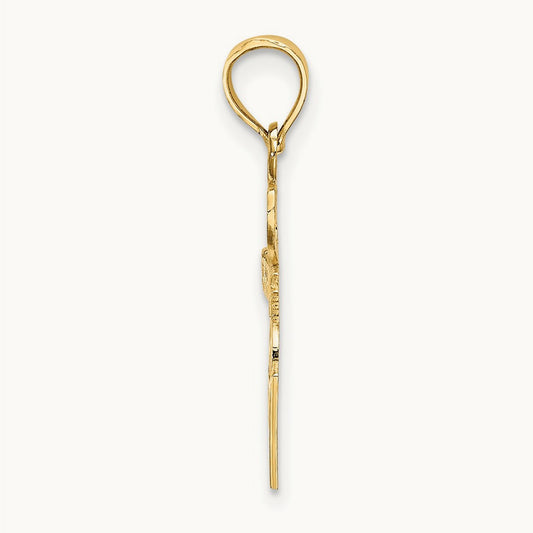 I HEART BASKETBALL Charm, 14K