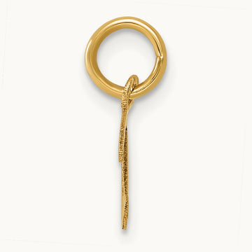 Small Script Letter D Initial Charm, 14K