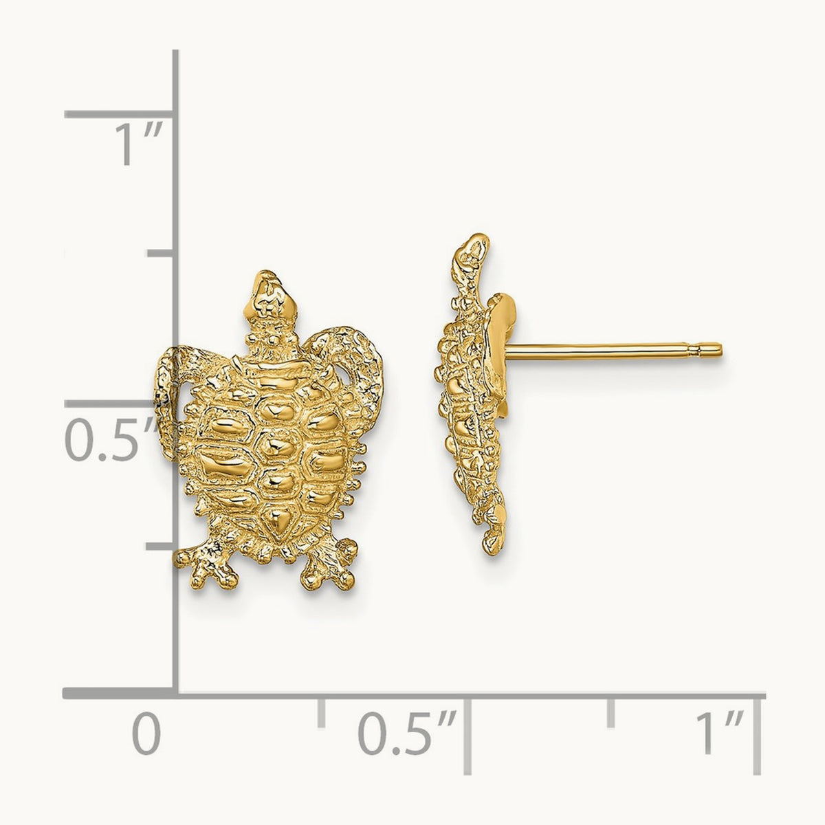 Turtle Post Earrings — photo set