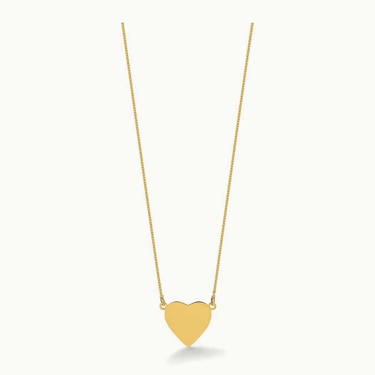 Plain .013 Gauge Heart Engravable Disc 18in Necklace — photo set