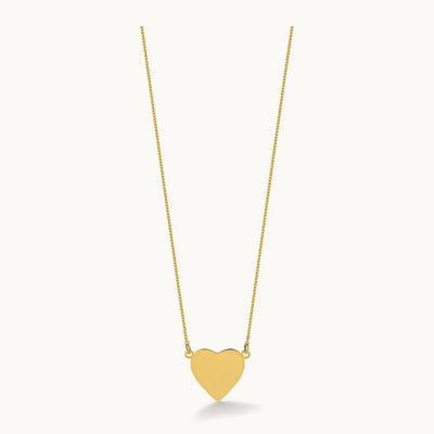 Plain .013 Gauge Heart Engravable Disc 18in Necklace — photo set