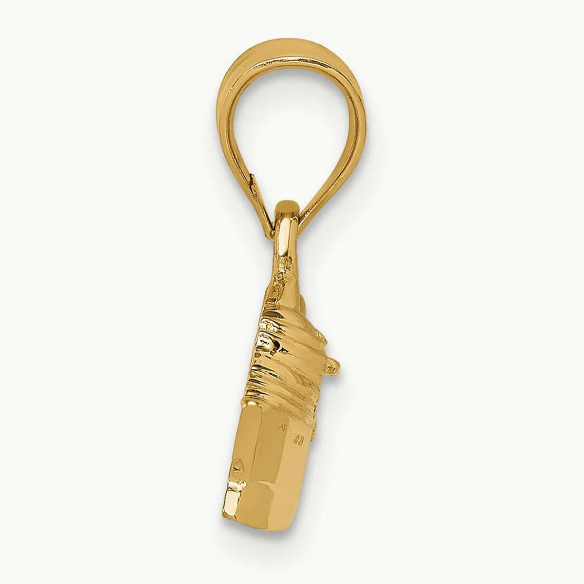 Polished Cruse Ship Pendant, 14K