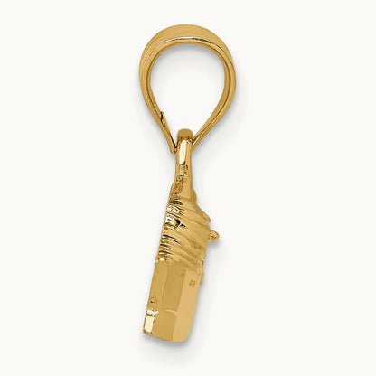 Polished Cruse Ship Pendant, 14K