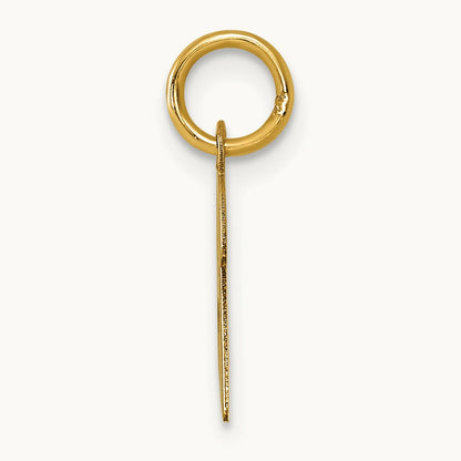 Small Script Letter B Initial Charm, 14K