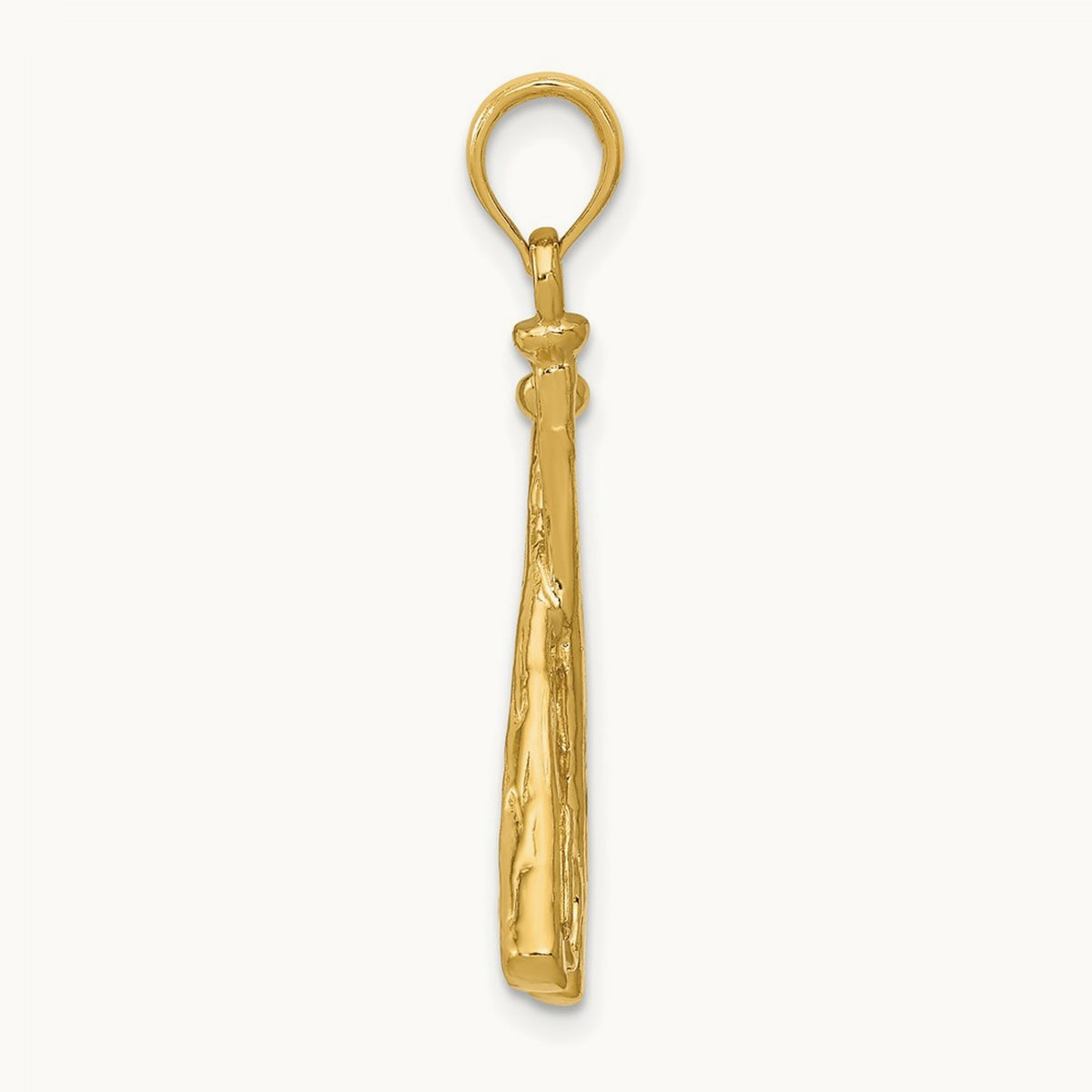 Polished Open-Backed Bats and Baseball Pendant — 29mm
