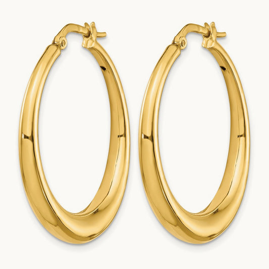 Polished Fancy Hoop Earrings — Leslie's — photo set