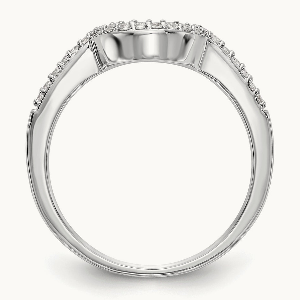 Diamond Wedding Band, 14K White Gold
