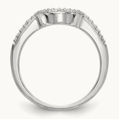 Diamond Wedding Band, 14K White Gold