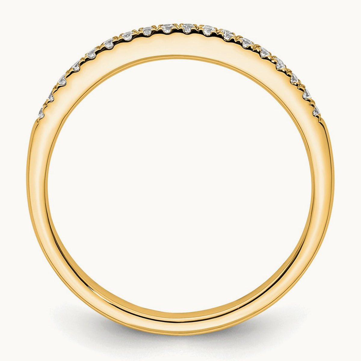 Diamond Wedding Band — 14K Yellow Gold, 7