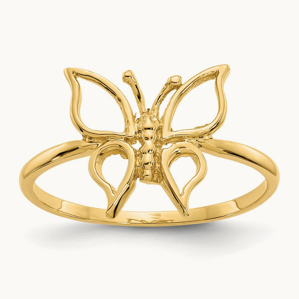 Polished Butterfly Ring, 14K