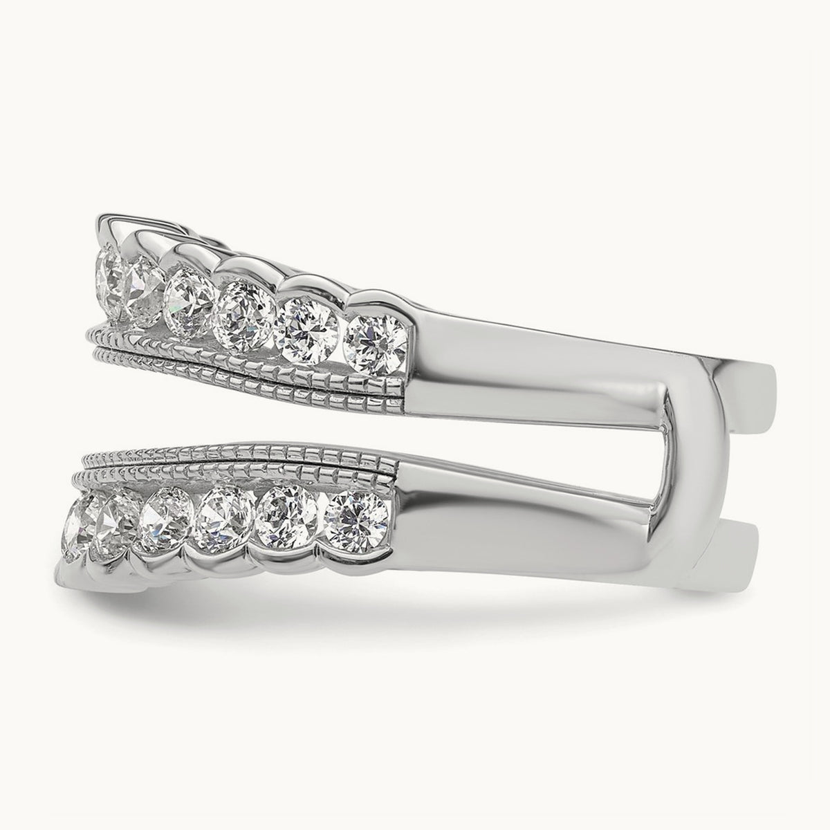 Ring Guard, 1.25 ct tw Lab-Grown Diamond — 14K White Gold