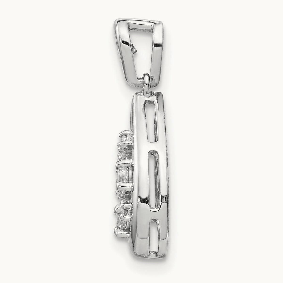 Cluster Teardrop Pendant, 0.20 ct tw Lab-Grown Diamond