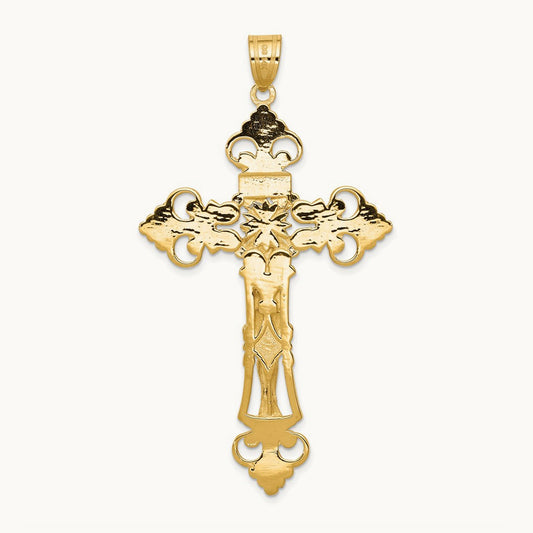 INRI Fleur De Lis Crucifix Pendant — photo set