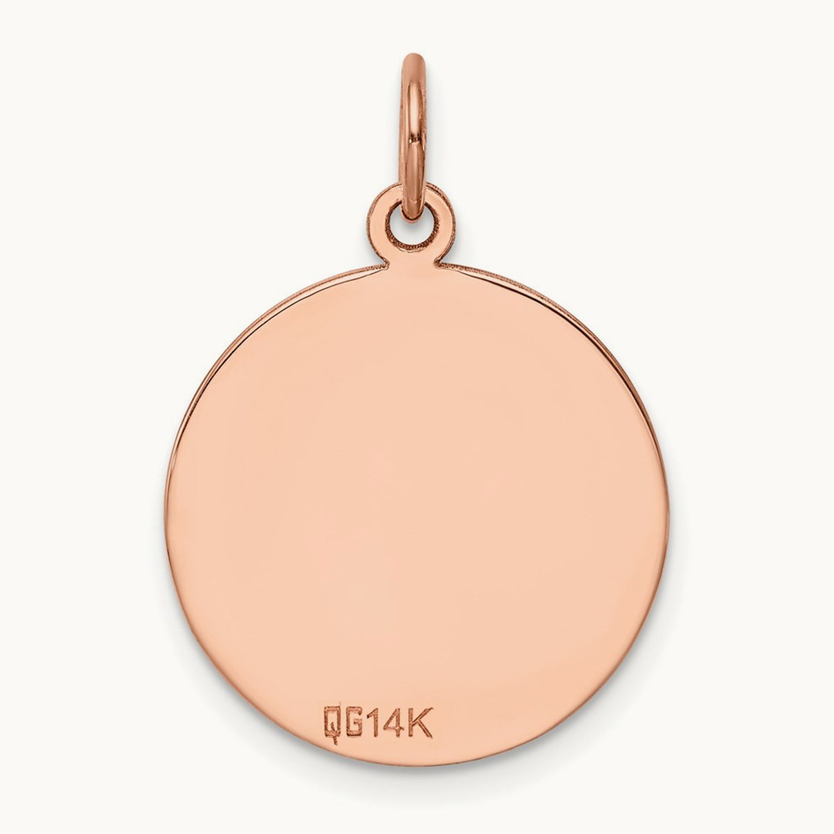 Plain .027 Gauge Circular Engraveable Disc Charm — 25mm