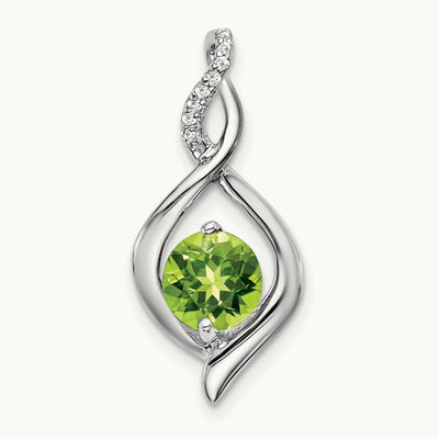 Peridot and Diamond Pendant — photo set