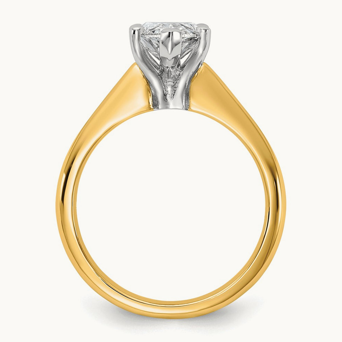 Marquise 8X Ring, 2.00 ct tw Lab-Grown Diamond — 14K Two-Tone