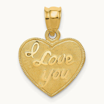 Heart Pendant, 14K