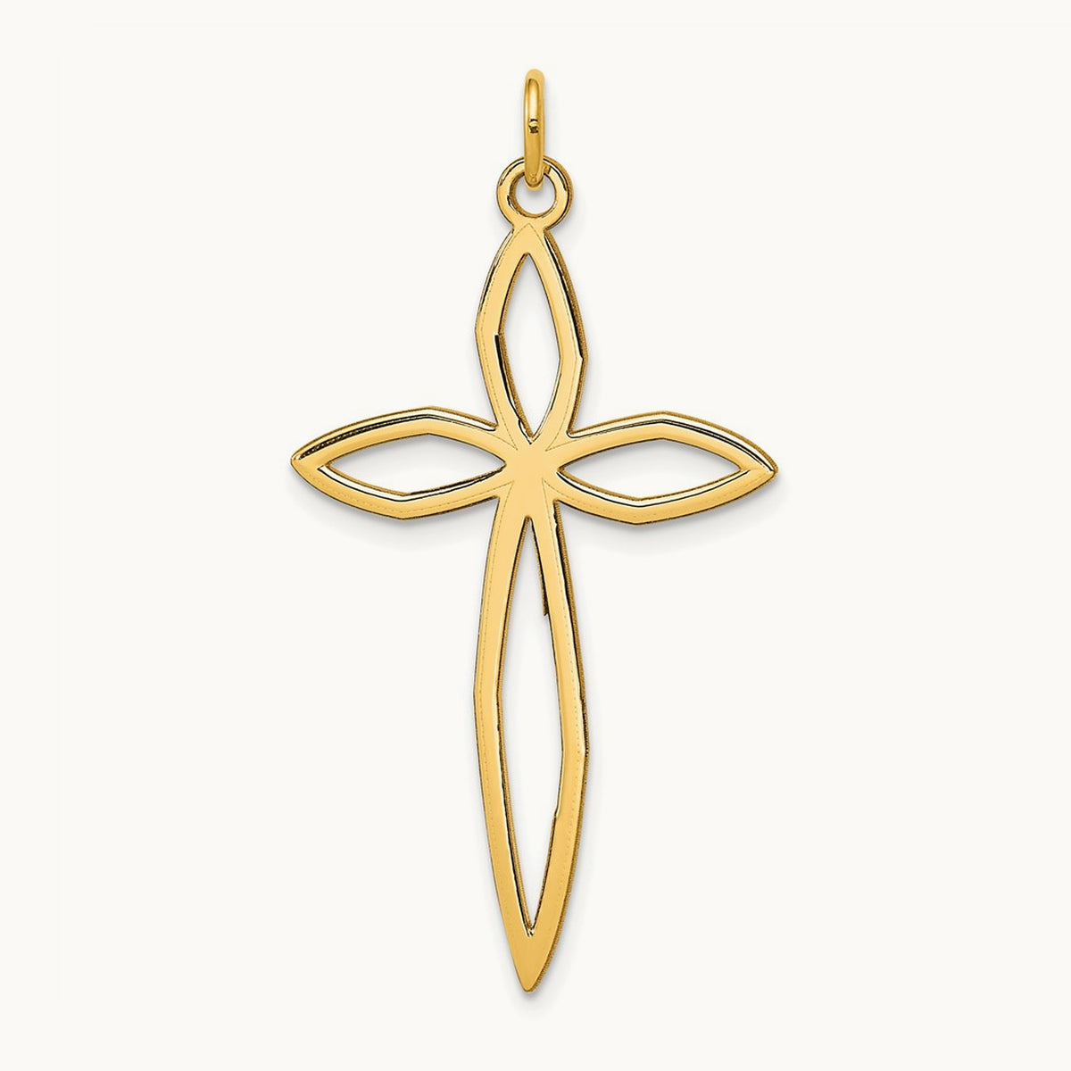 Laser Designed Passion Cross Pendant — 39mm