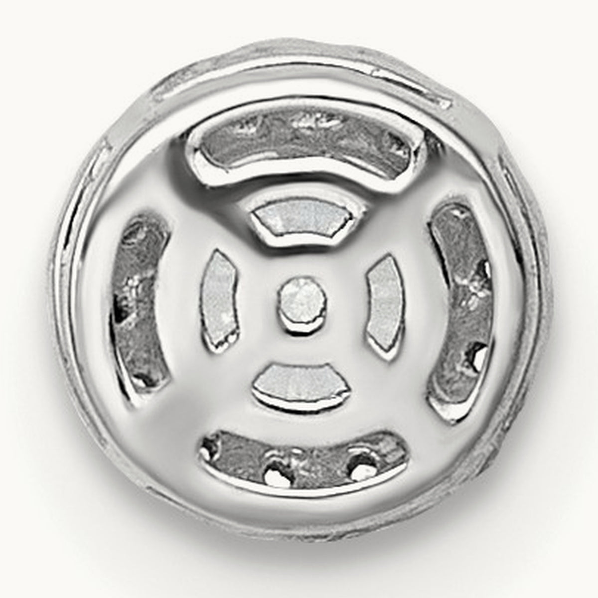 Round Halo Chain Slide Pendant, 0.25-5.00 ct tw Lab-Grown Diamond — 1/3 ct, VS (Best), 14K White Gold