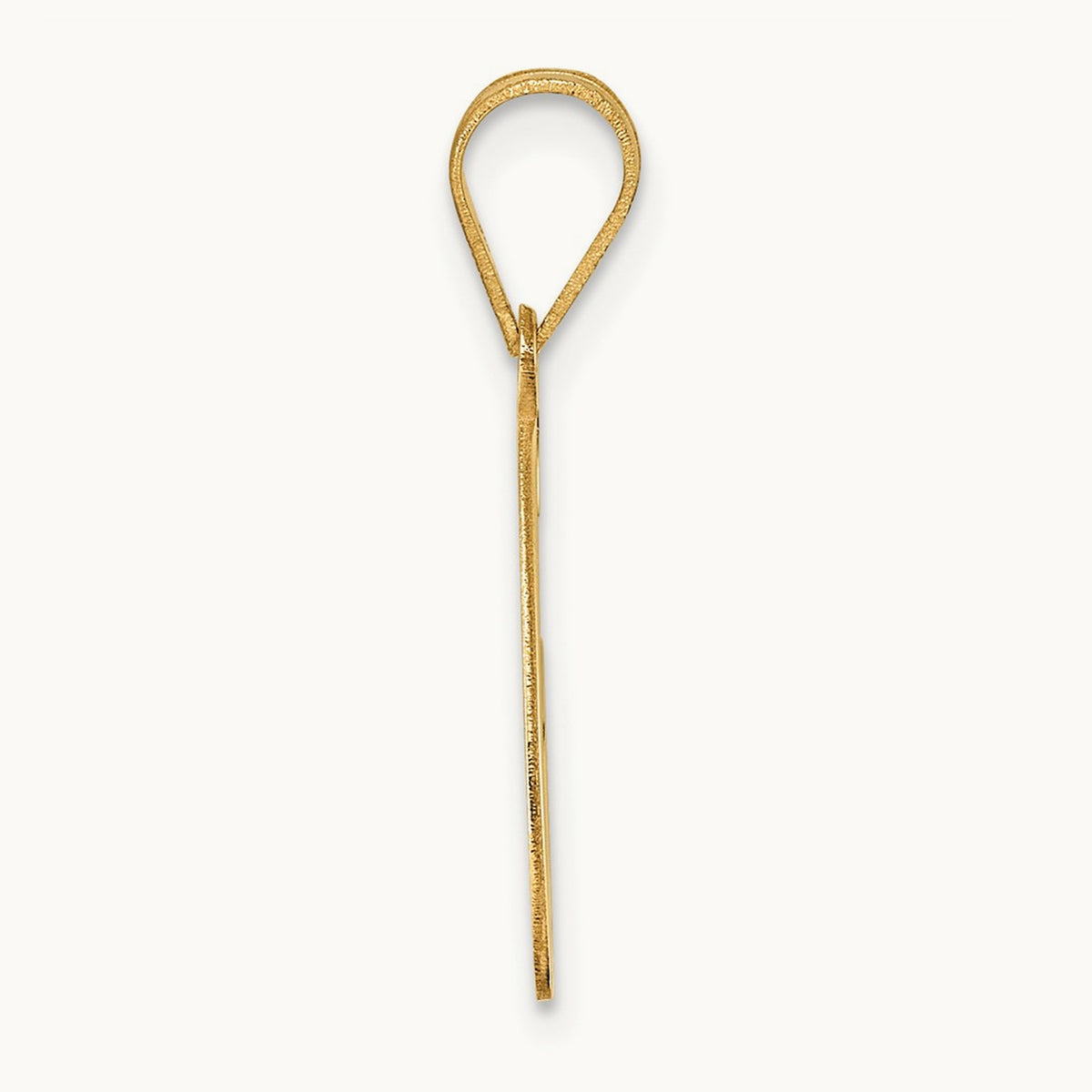 Polished Initial Pendant — G