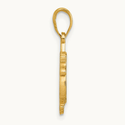 Polished Turkey Pendant, 14K