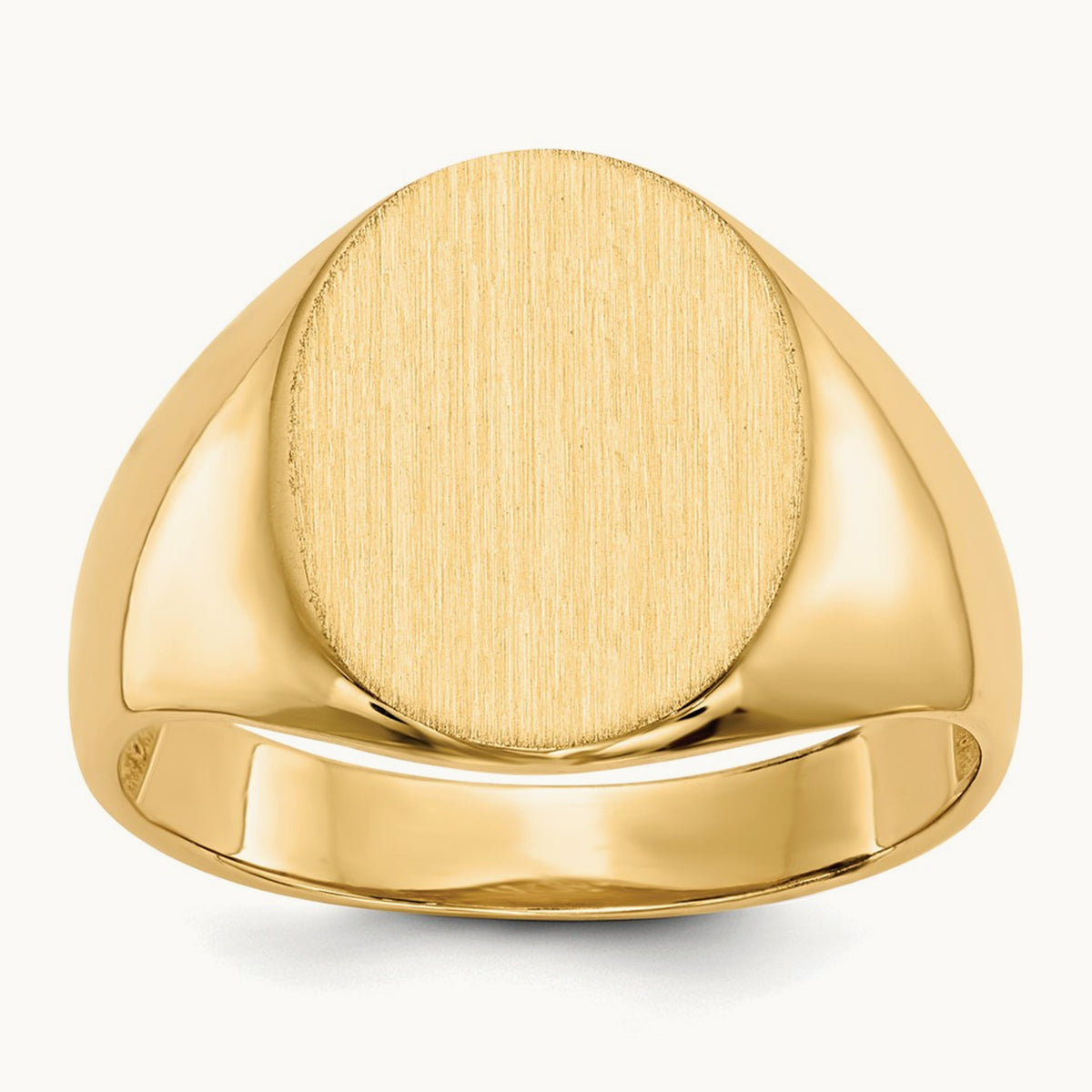 Open Back Mens Signet Ring — photo set