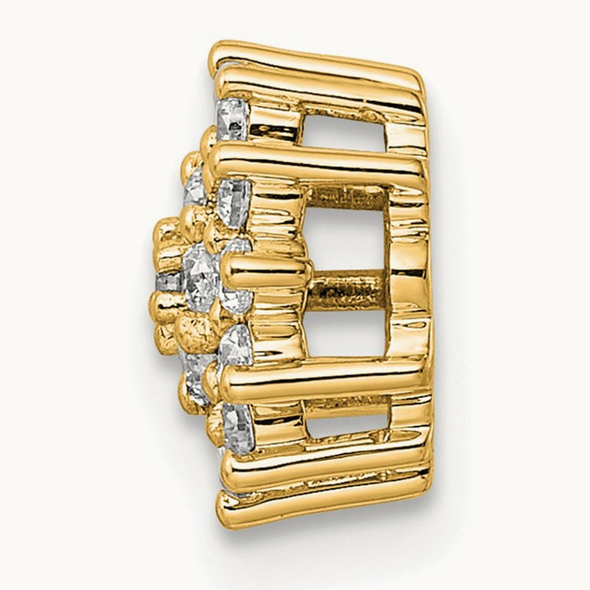 Chain Slide Pendant, 0.25 ct tw Lab-Grown Diamond — 14K Yellow Gold