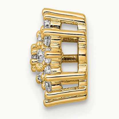 Chain Slide Pendant, 0.25 ct tw Lab-Grown Diamond — 14K Yellow Gold