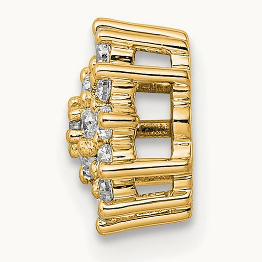 Chain Slide Pendant, 0.25 ct tw Lab-Grown Diamond — 14K Yellow Gold
