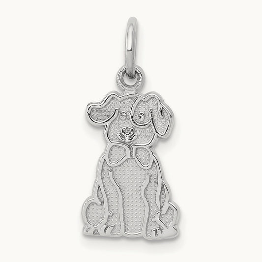 Puppy Charm, 14K White Gold