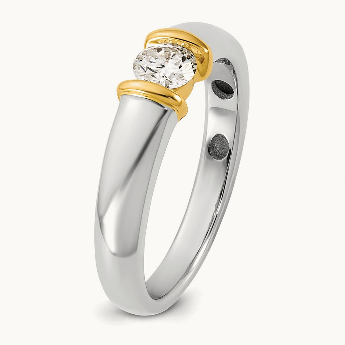 .33ct Ladies Diamond Wedding Band, 14K Two-tone