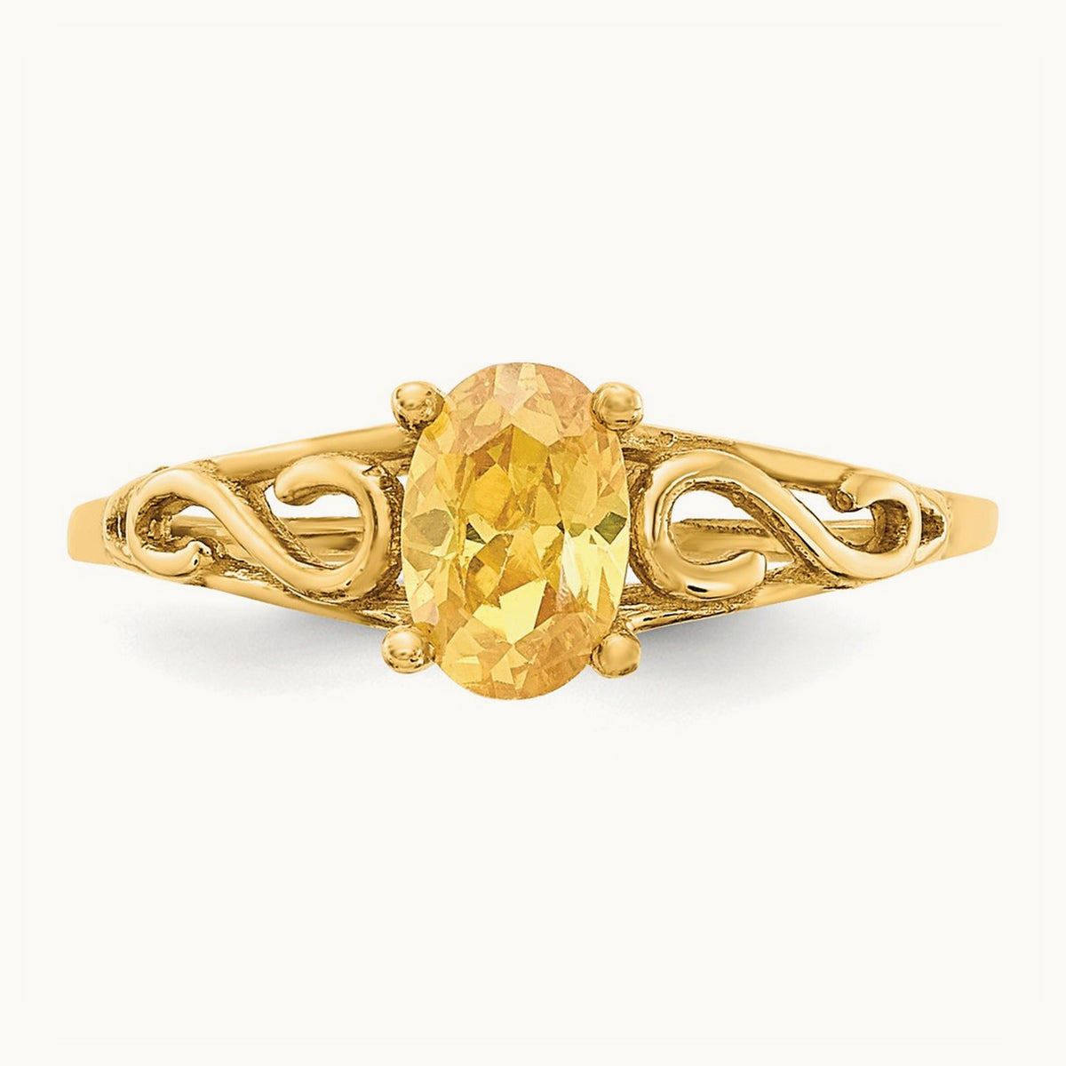 Madi K Synthetic Citrine Ring, 14K