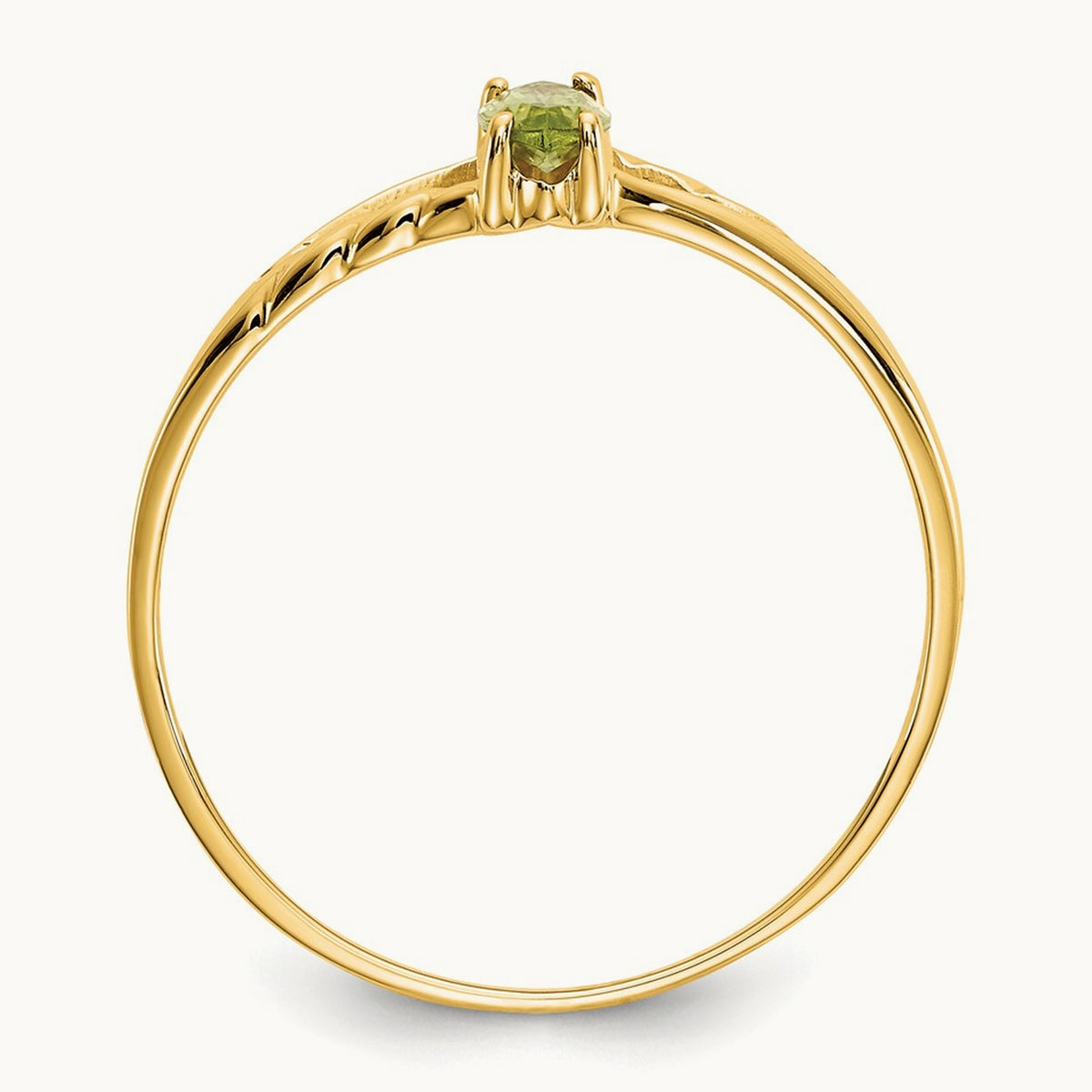 Peridot Birthstone Ring, 14K