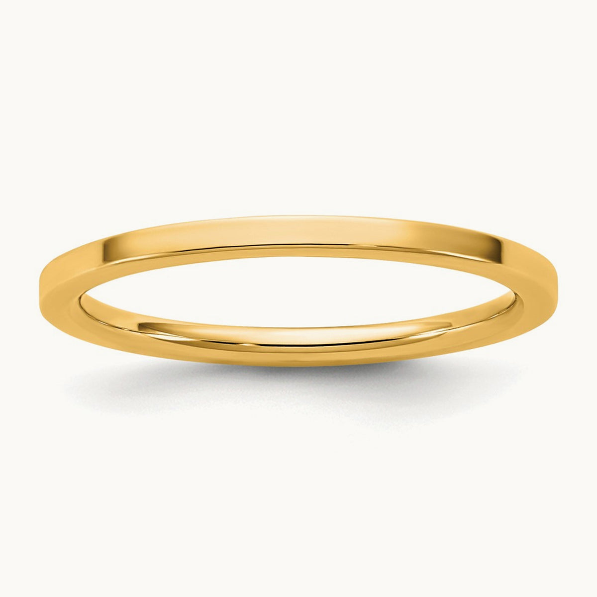 Standard Flat Comfort Fit Band, 1.5mm, 10K Yellow Gold