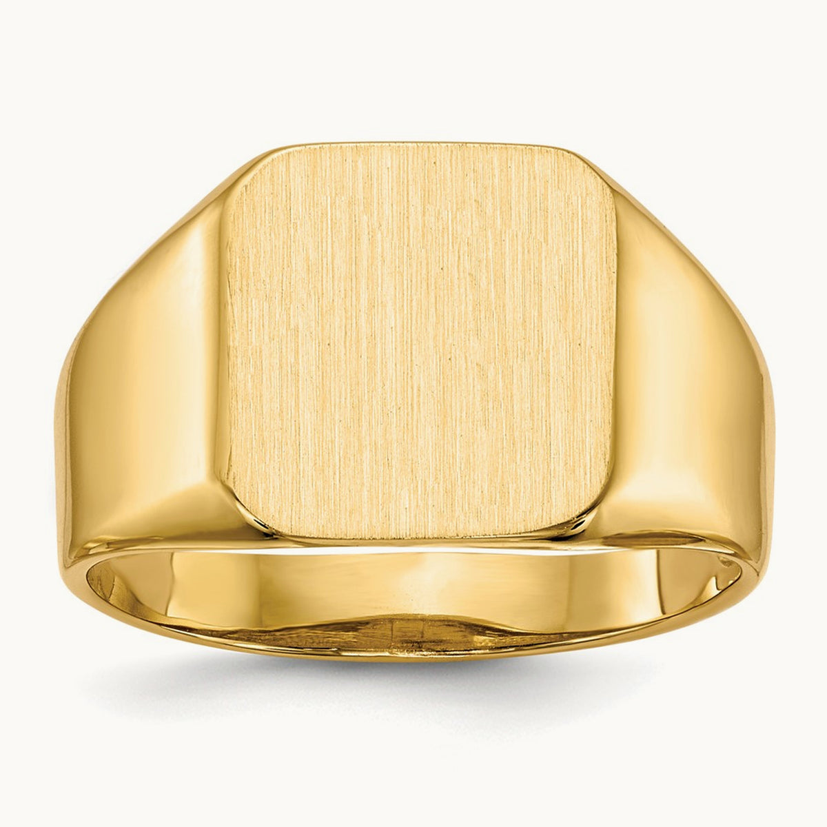 Open Back Mens Signet Ring — photo set