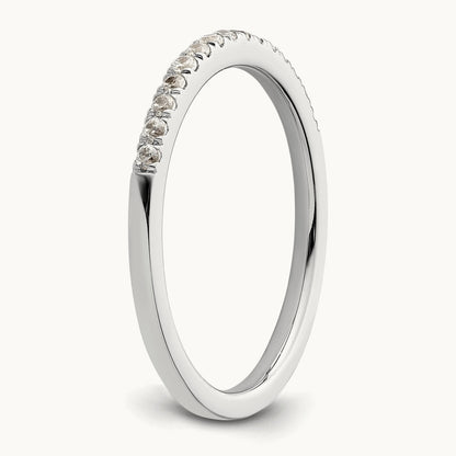Diamond Wedding Band, 14K White Gold