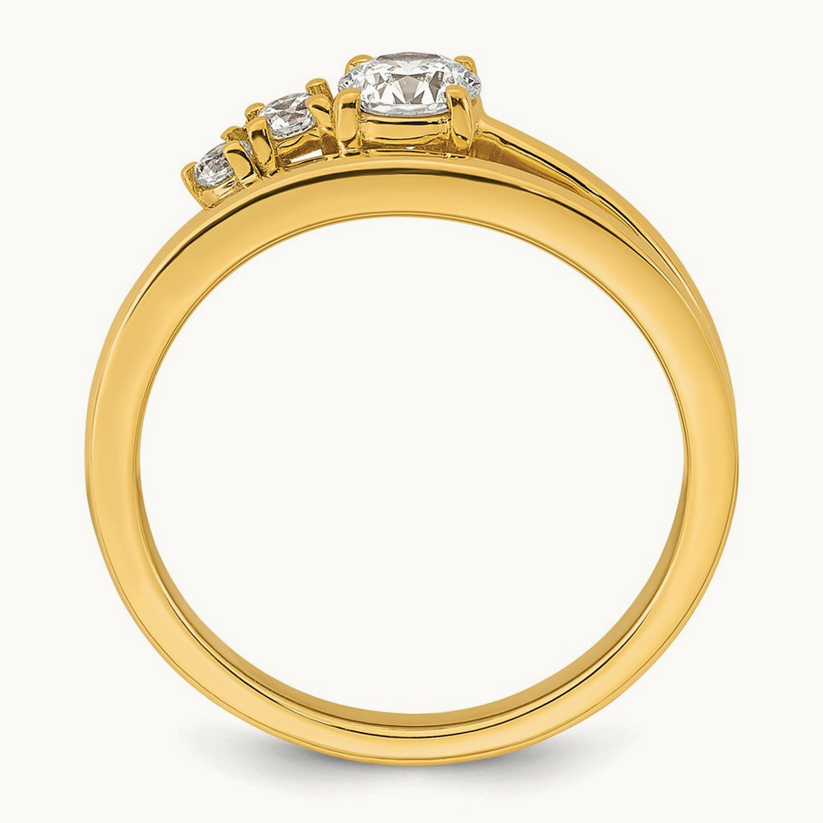 Round Engagement Ring, 0.50-1.00 ct tw Lab-Grown Diamond