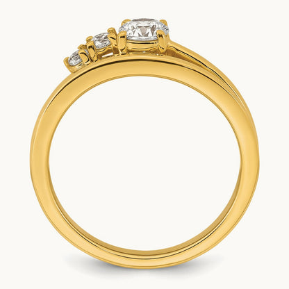 Round Engagement Ring, 0.50-1.00 ct tw Lab-Grown Diamond