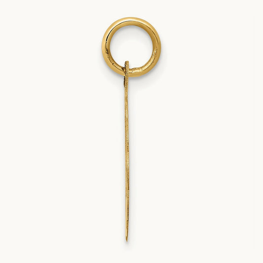 #1 GRANDPA Disc Charm, 14K