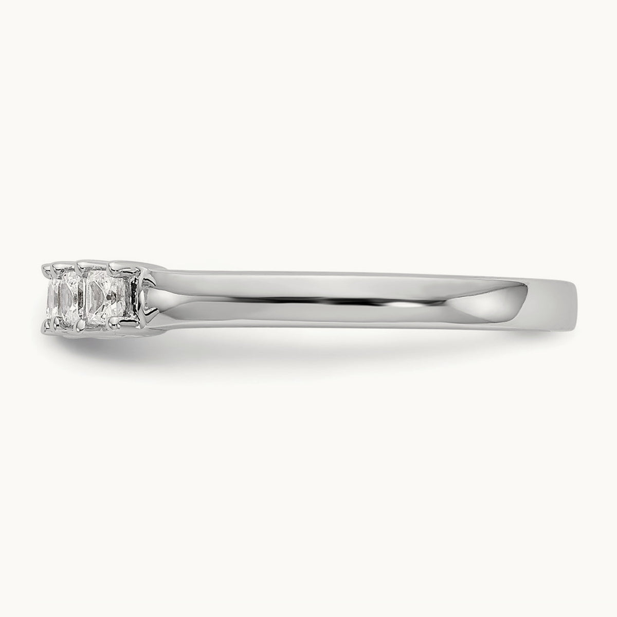 7-Stone Diamond Band, 14K White Gold