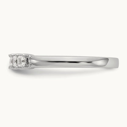 7-Stone Diamond Band, 14K White Gold