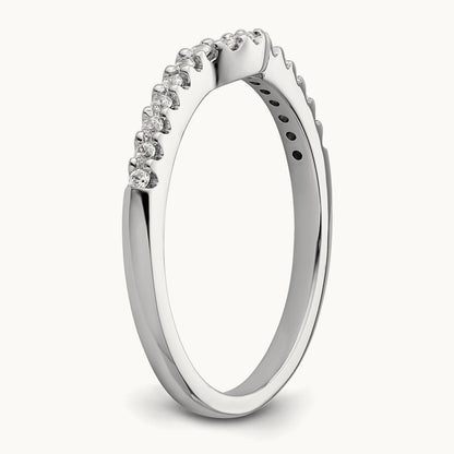 Diamond Wedding Band, 14K White Gold