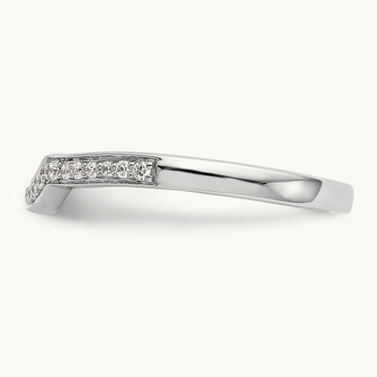 Diamond Wedding Band, 14K White Gold