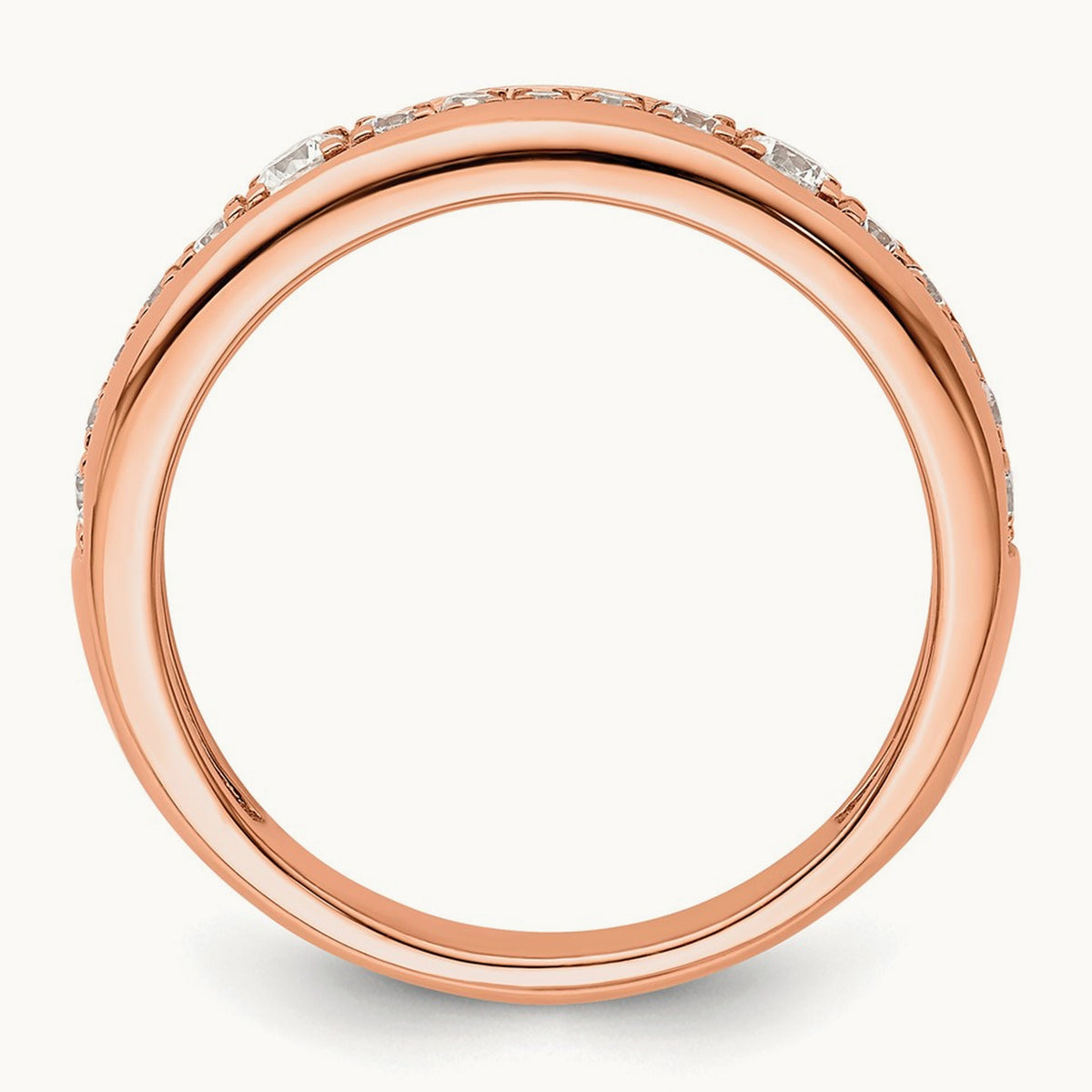 Fashion Band, 0.25 ct tw Lab-Grown Diamond — 14K Rose Gold