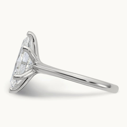 Marquise 8X Ring, 3.00 ct tw Lab-Grown Diamond — 14K White Gold