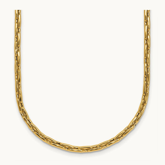 Polished 18in Necklace, 14K